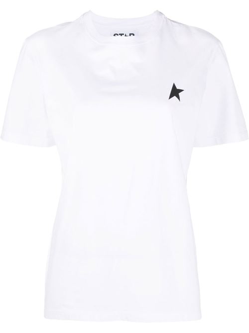 T-shirt in cotone con logo GOLDEN GOOSE | GWP01220P00059310364